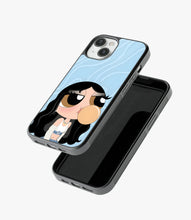 Load image into Gallery viewer, Boss Babe Blue Glass Phone Case