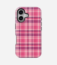 Load image into Gallery viewer, Pink Plaid Harmony Glossy Armoured Case