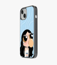 Load image into Gallery viewer, Boss Babe Blue Glass Phone Case