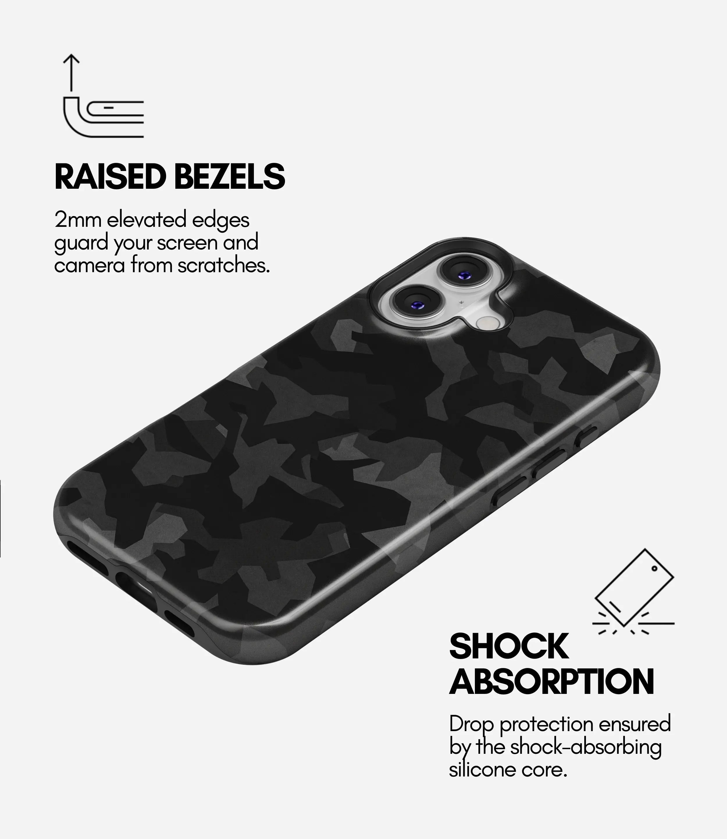 Stealth Night Camo Glossy Armoured Case