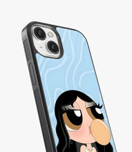Load image into Gallery viewer, Boss Babe Blue Glass Phone Case