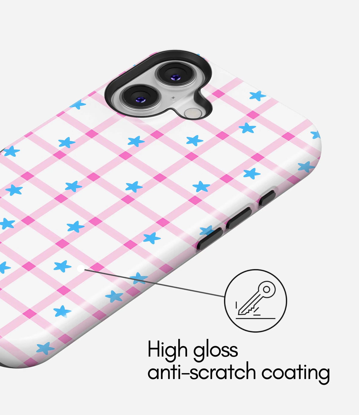 Pink Star Picnic Glossy Armoured Case