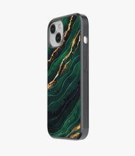 Load image into Gallery viewer, Green Emerald Marble Glass Phone Case