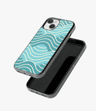 Load image into Gallery viewer, Blue Waves Glass Case