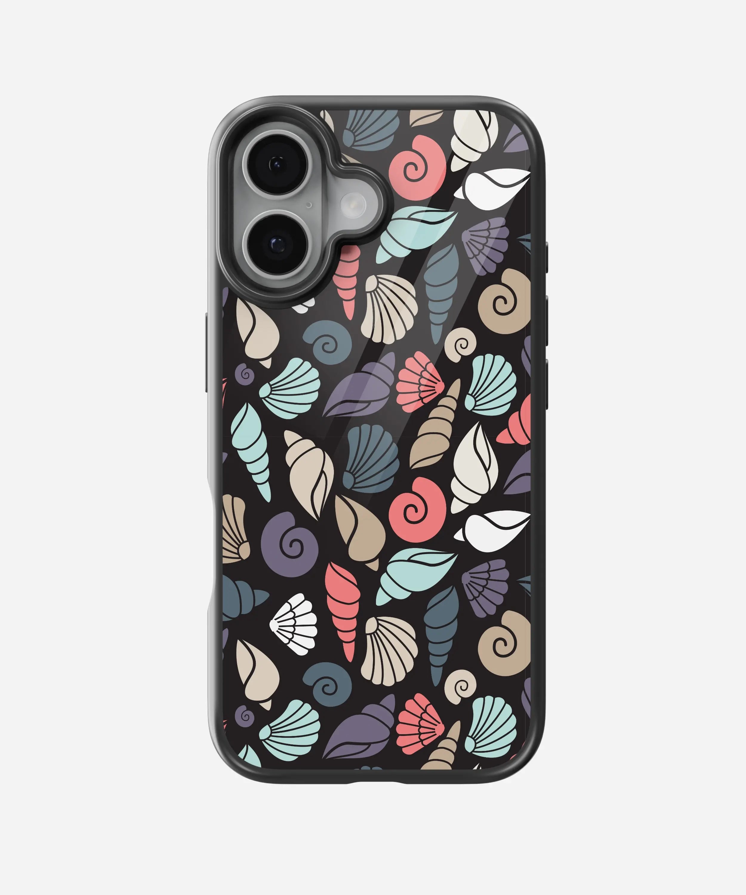 Tropical Seashell Glass Case