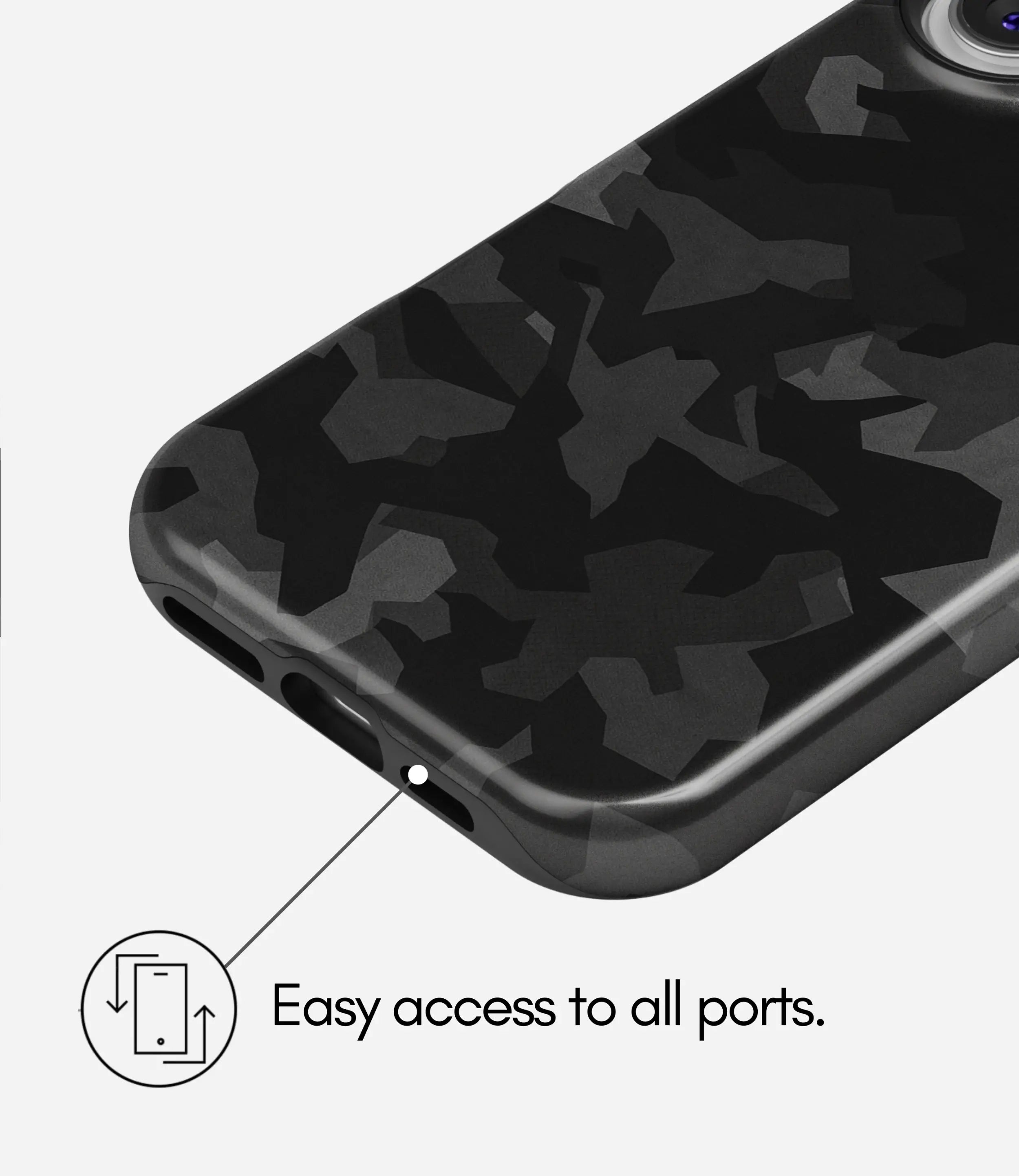 Stealth Night Camo Glossy Armoured Case