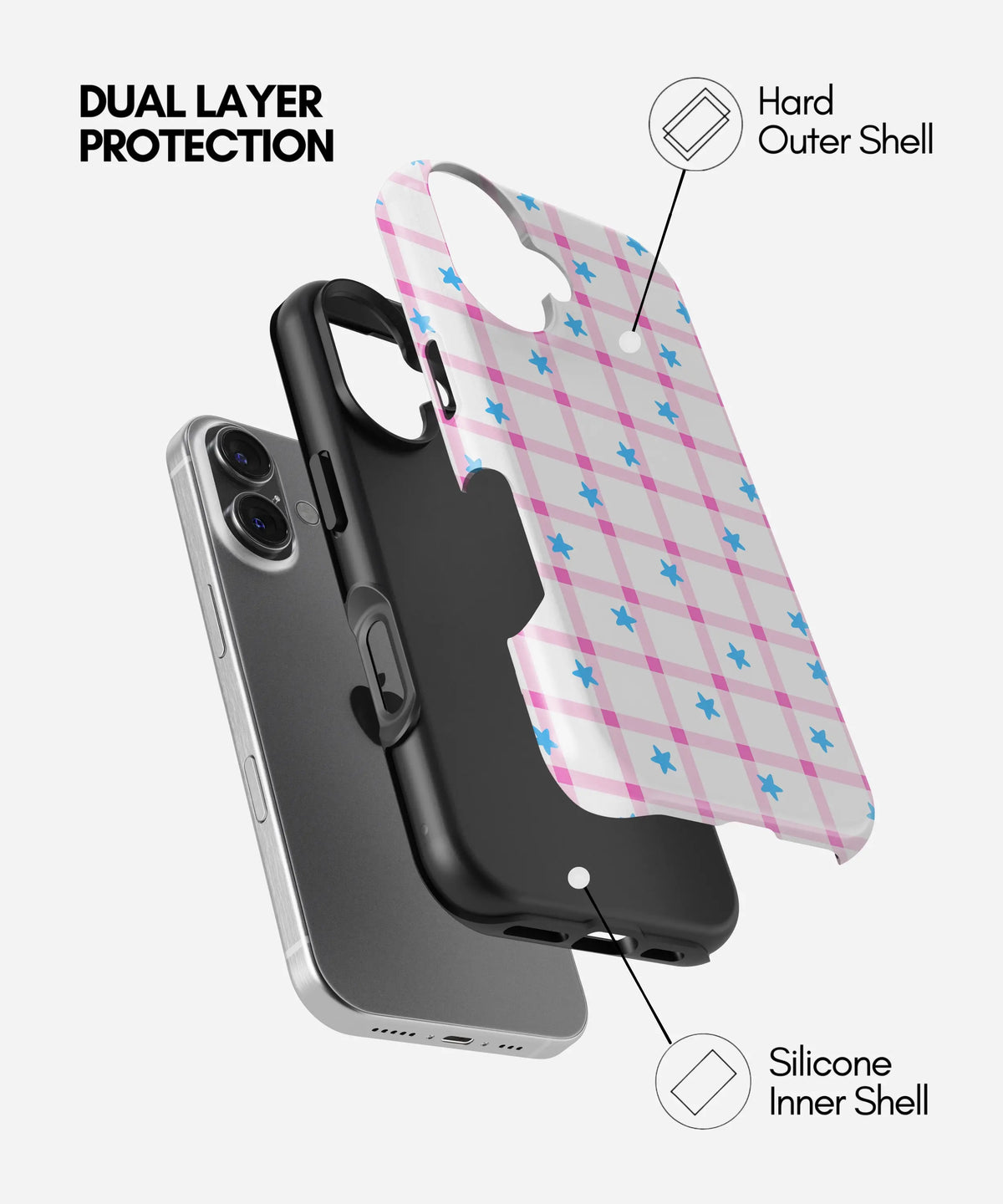 Pink Star Picnic Glossy Armoured Case