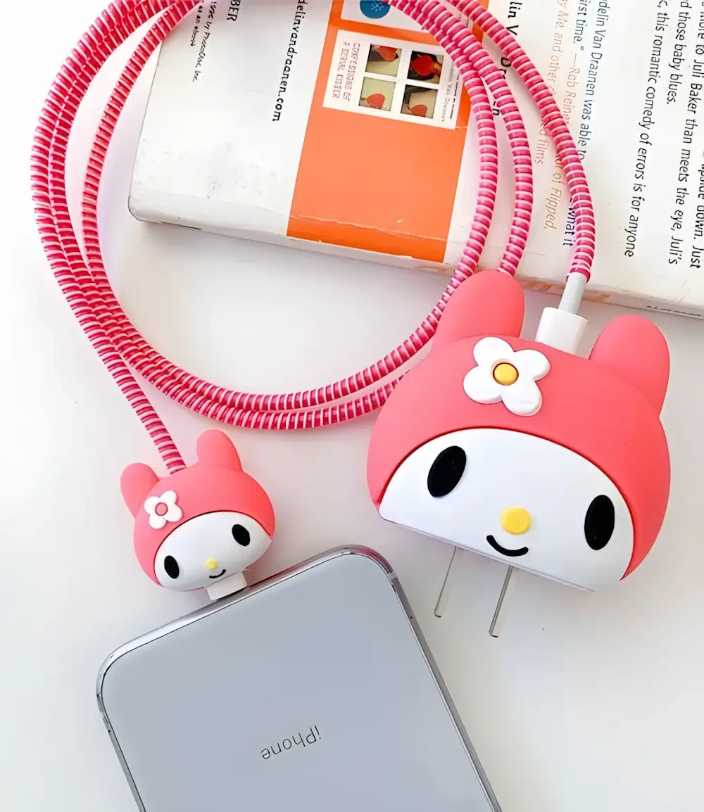 Kawaii Cartoon Charger Case & Cable Protector (18W/20W)