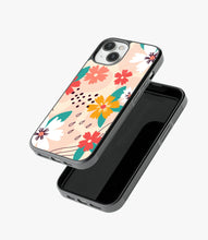 Load image into Gallery viewer, Periwinkle Floral Glass Case