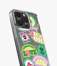 Load image into Gallery viewer, Green Dream Dazzle Silicone Phone Case