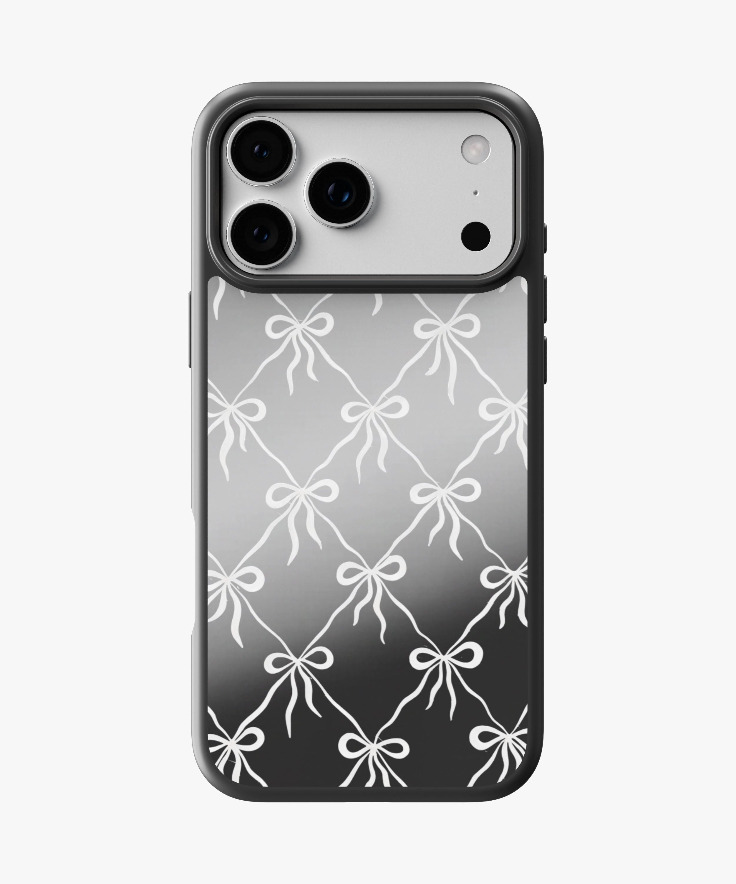 Classic Bow Charm Luxe Mirror Phone Case