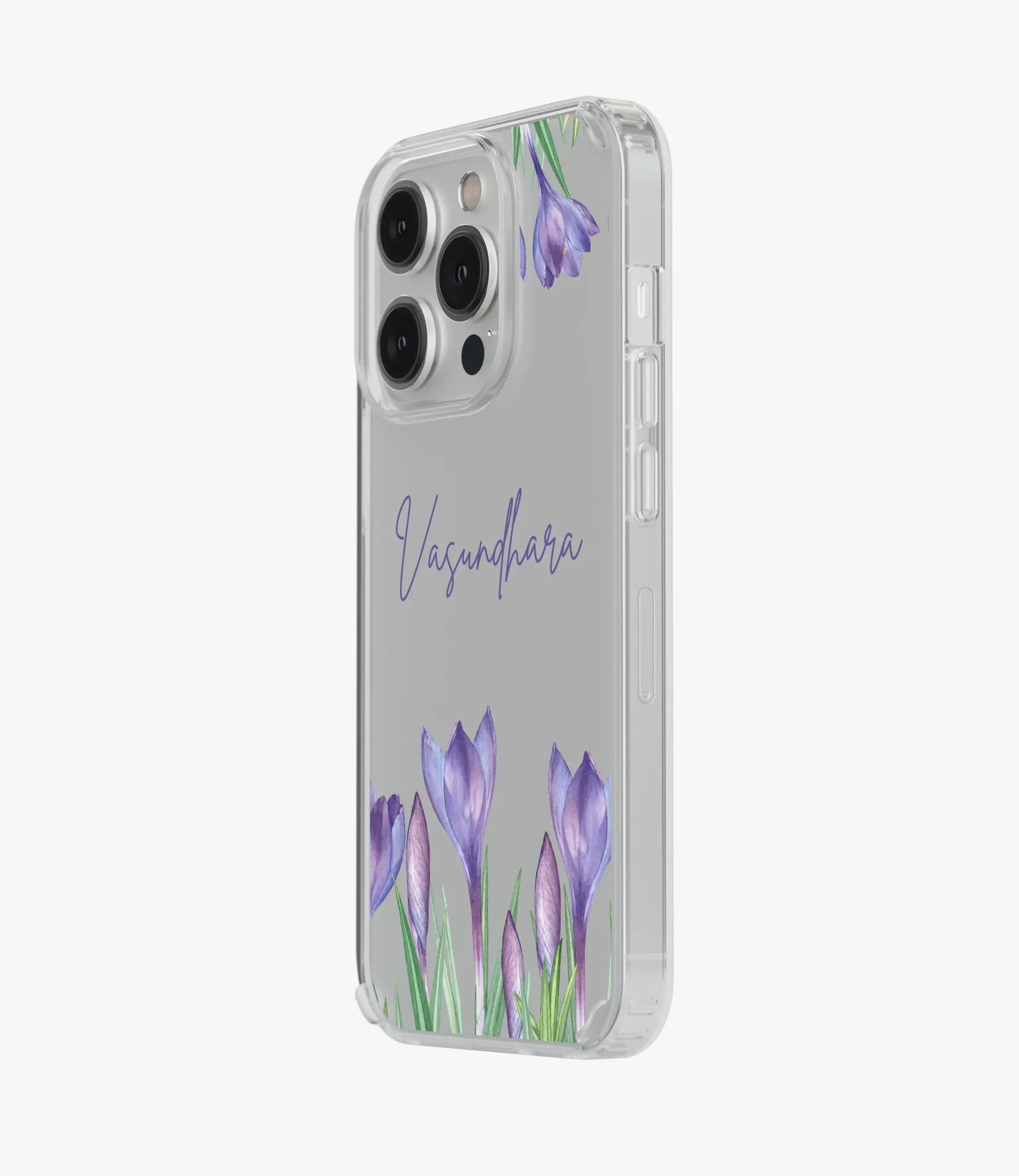 Tulip Treasures Custom Name Silicone Case