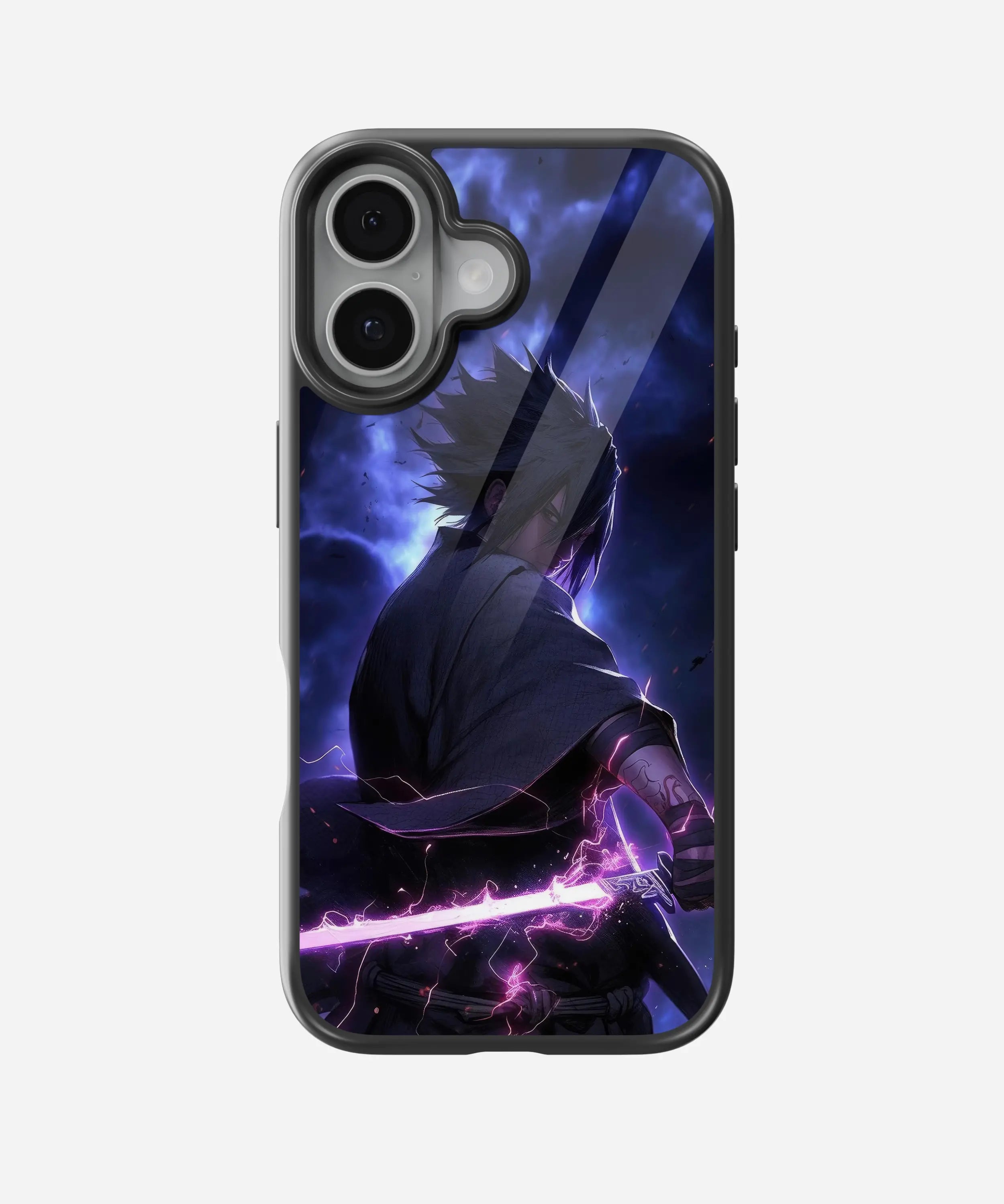Sasuke Uchiha Glass Phone Case