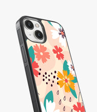 Load image into Gallery viewer, Periwinkle Floral Glass Case