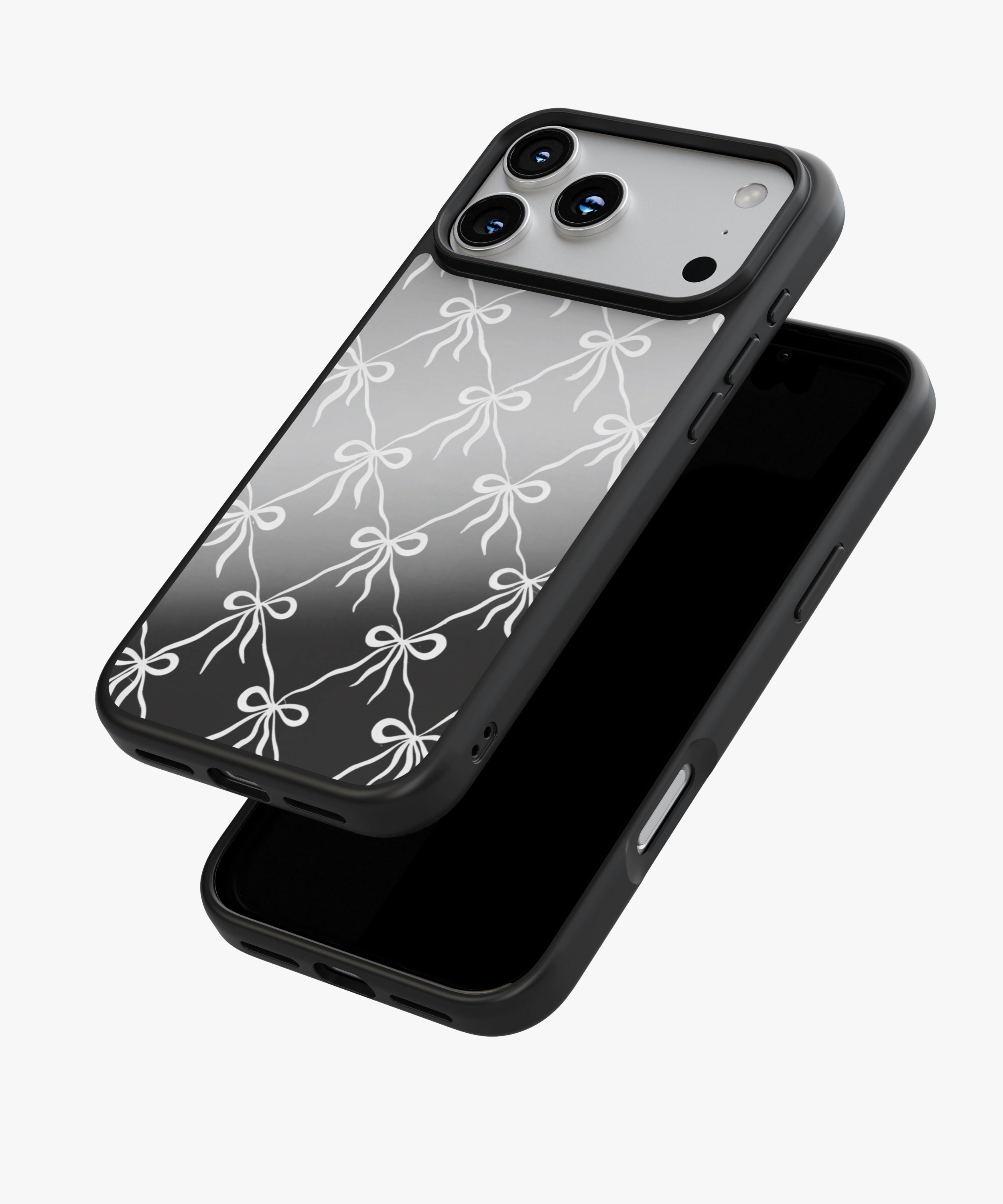 Classic Bow Charm Luxe Mirror Phone Case