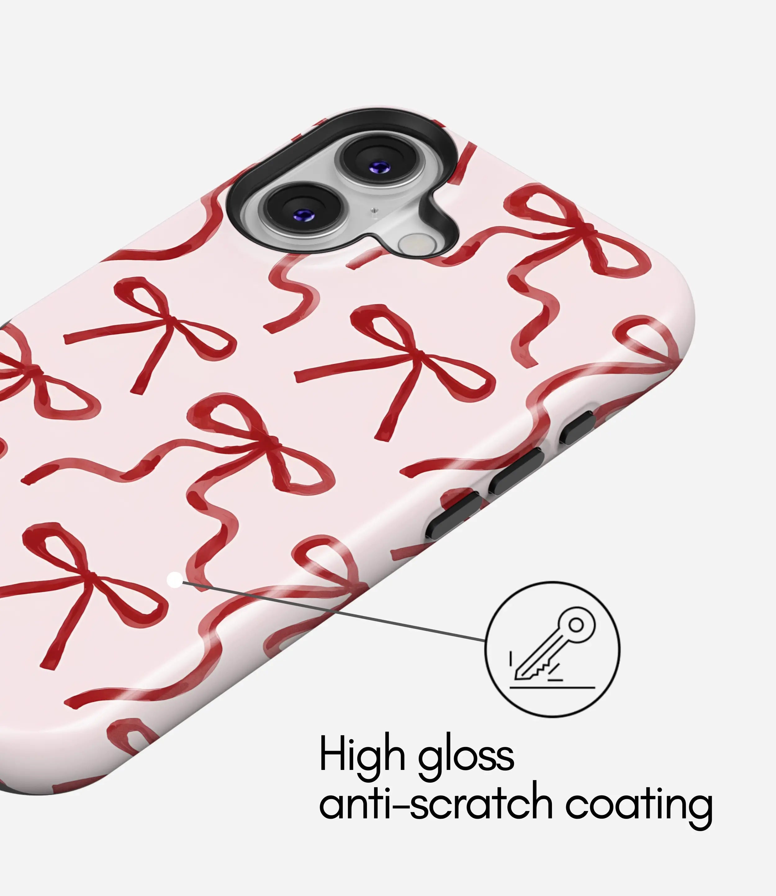 Coquette Pink Bow Glossy Armoured Case