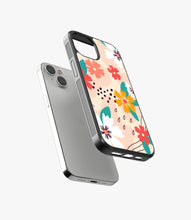 Load image into Gallery viewer, Periwinkle Floral Glass Case