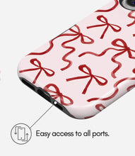 Load image into Gallery viewer, Coquette Pink Bow Glossy Armoured Case