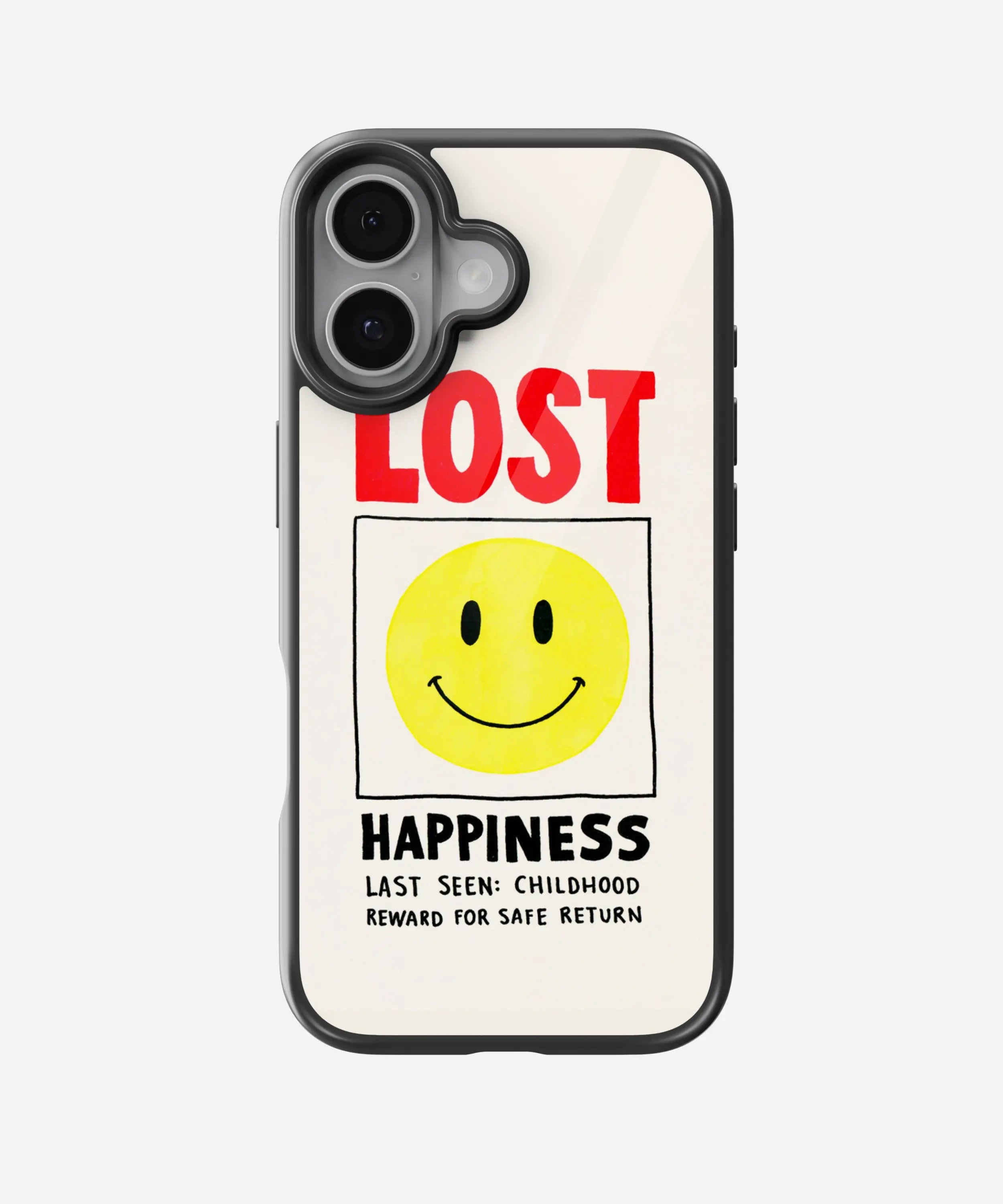 Lost Happiness Glass Case