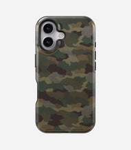 Load image into Gallery viewer, Classic Woodland Camo Glossy Armoured Case