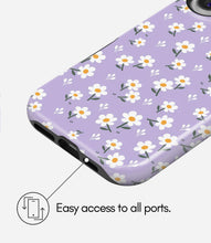 Load image into Gallery viewer, Lavender Daisy Bloom Glossy Armoured Case