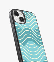 Load image into Gallery viewer, Blue Waves Glass Case