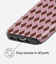 Load image into Gallery viewer, Rosewood Harlequin Glossy Armoured Case