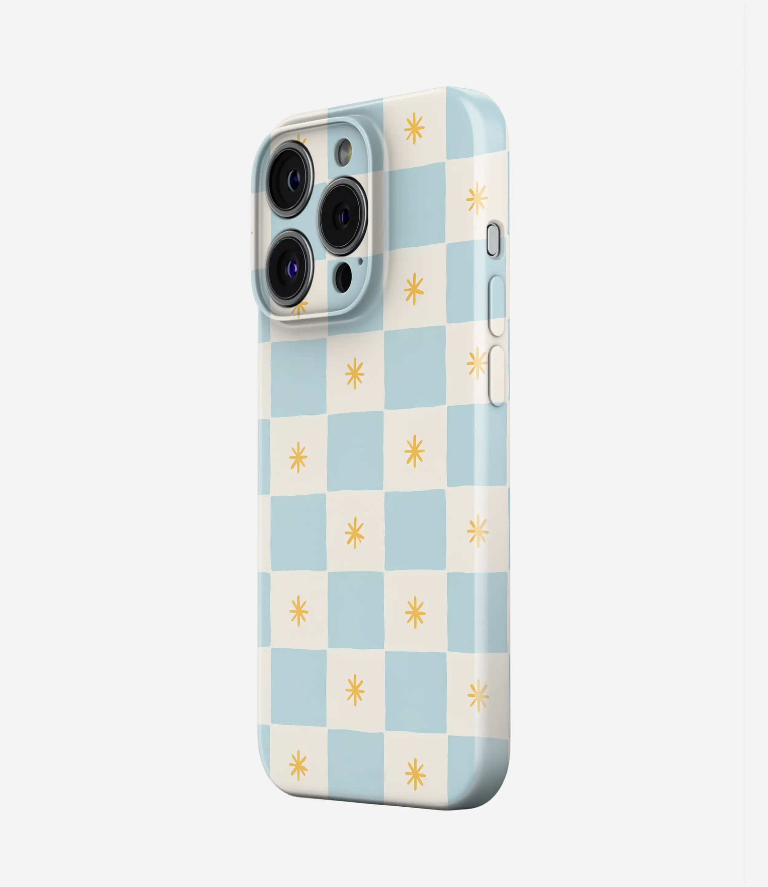 Sunday Sky Checks Glossy Hard Case