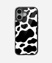 Load image into Gallery viewer, Y2k Black Cow Print Glass Case
