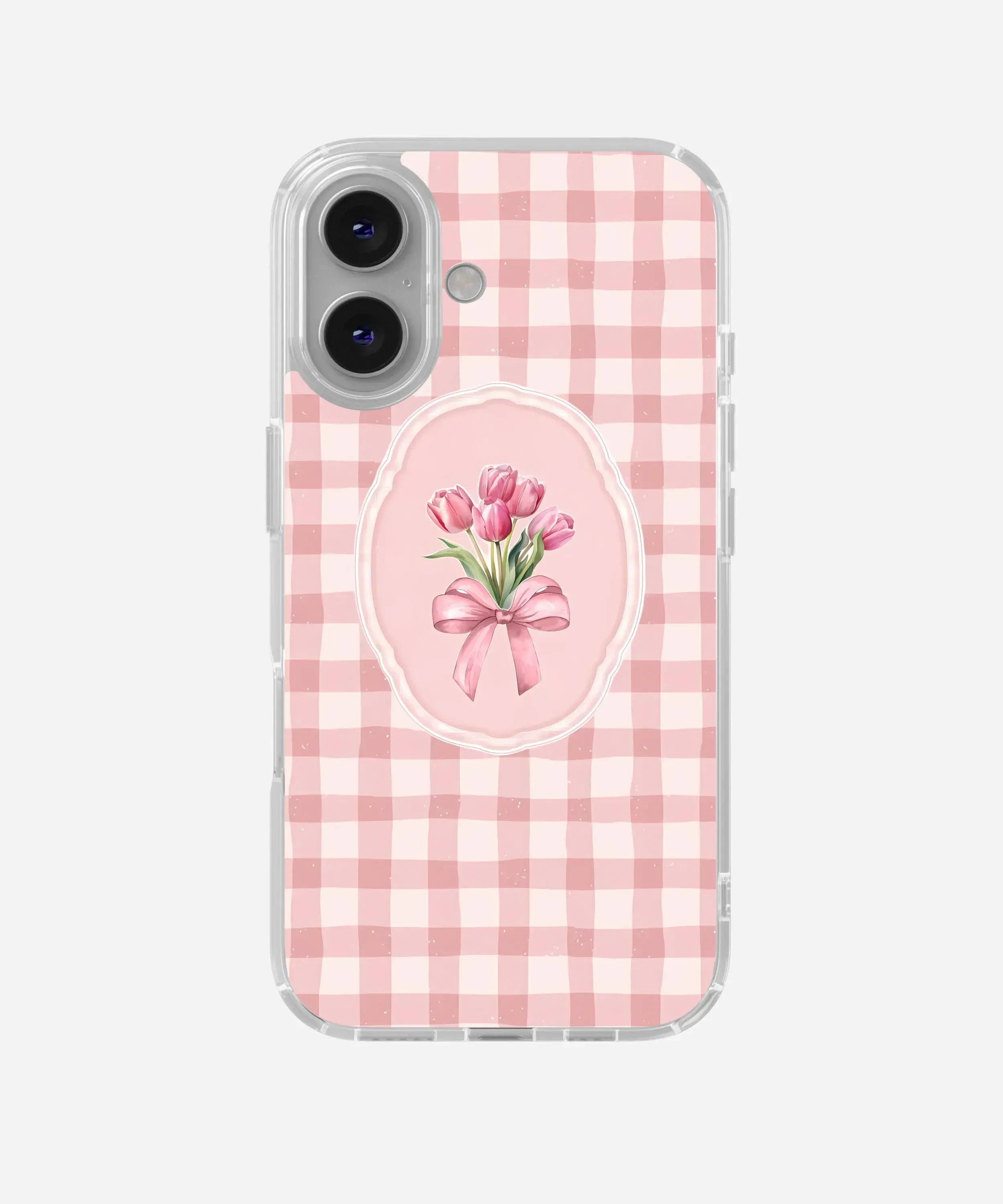 Blush Bouquet Clear Silicone Phone Case
