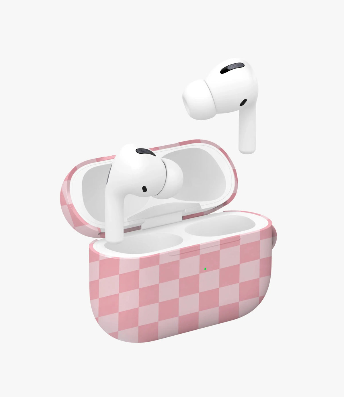 Soft Barbiecore Check Glossy Airpod Case