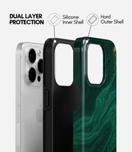Load image into Gallery viewer, Enchanted Malachite Glossy Armoured Case