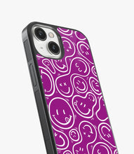 Load image into Gallery viewer, Line Art Emoticons Glass Case