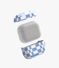 Load image into Gallery viewer, Powder Blue Plaid Glossy Airpod Case