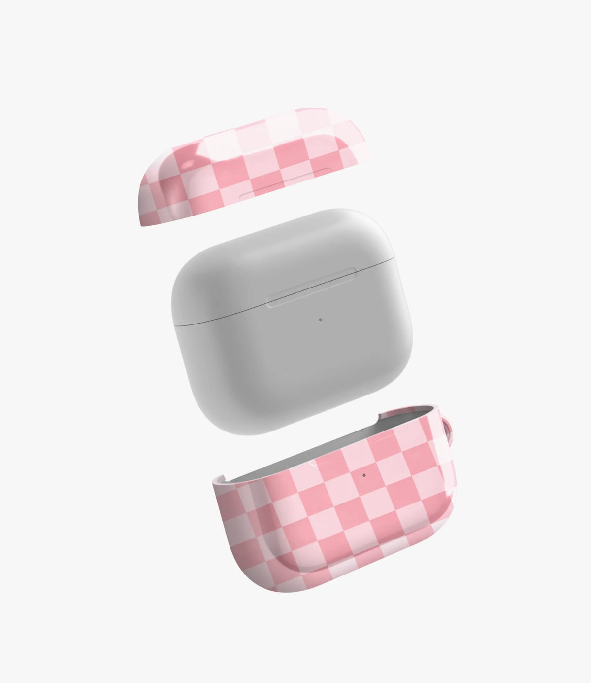 Soft Barbiecore Check Glossy Airpod Case