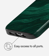 Load image into Gallery viewer, Enchanted Malachite Glossy Armoured Case