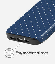 Load image into Gallery viewer, Dot Navy Glossy Armoured Case