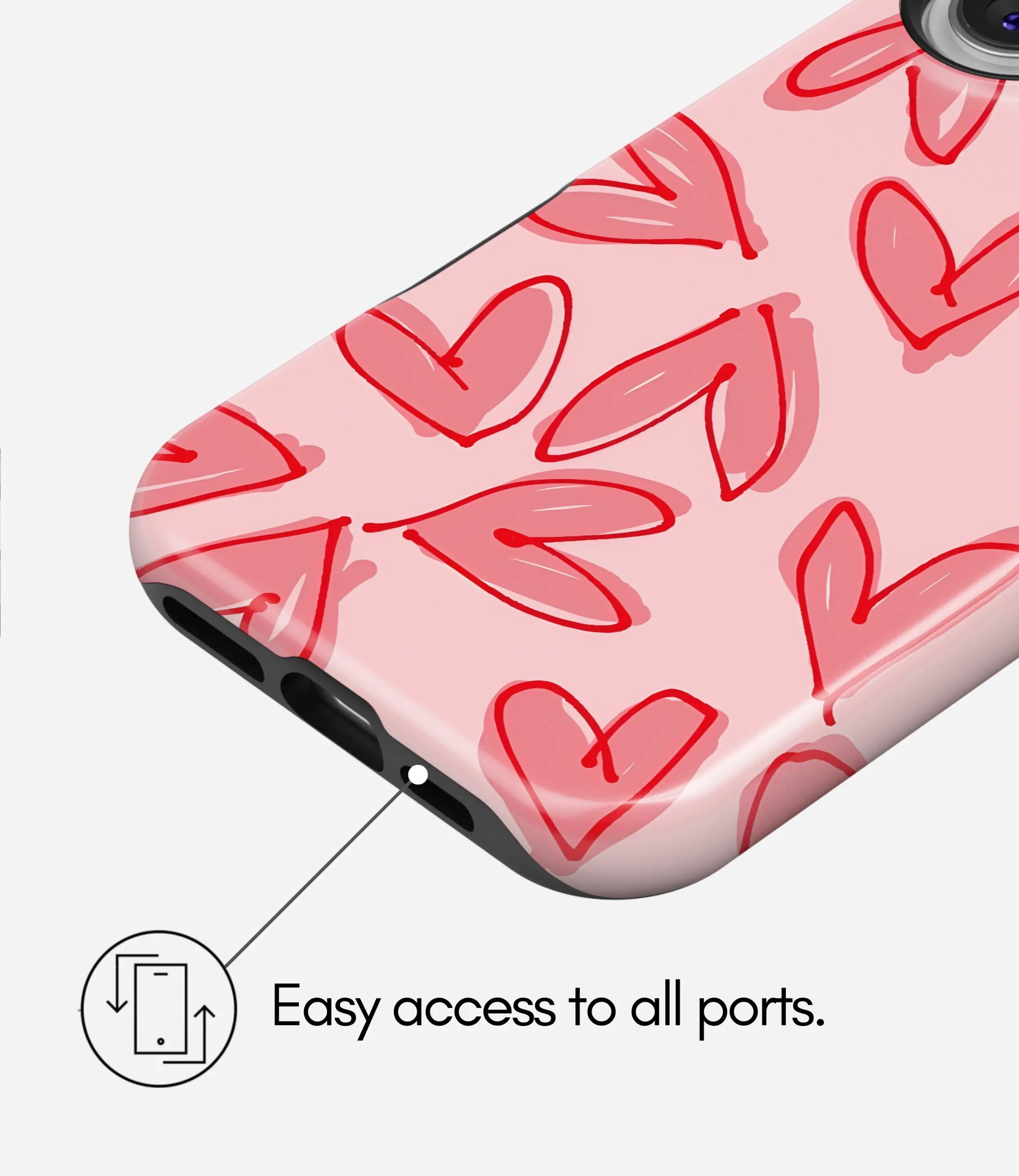 Love Scribbles Glossy Armoured Case