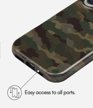 Load image into Gallery viewer, Classic Woodland Camo Glossy Armoured Case