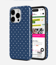 Load image into Gallery viewer, Dot Navy Glossy Armoured Case