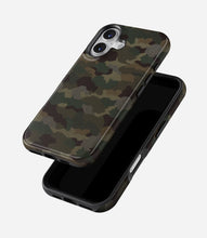 Load image into Gallery viewer, Classic Woodland Camo Glossy Armoured Case