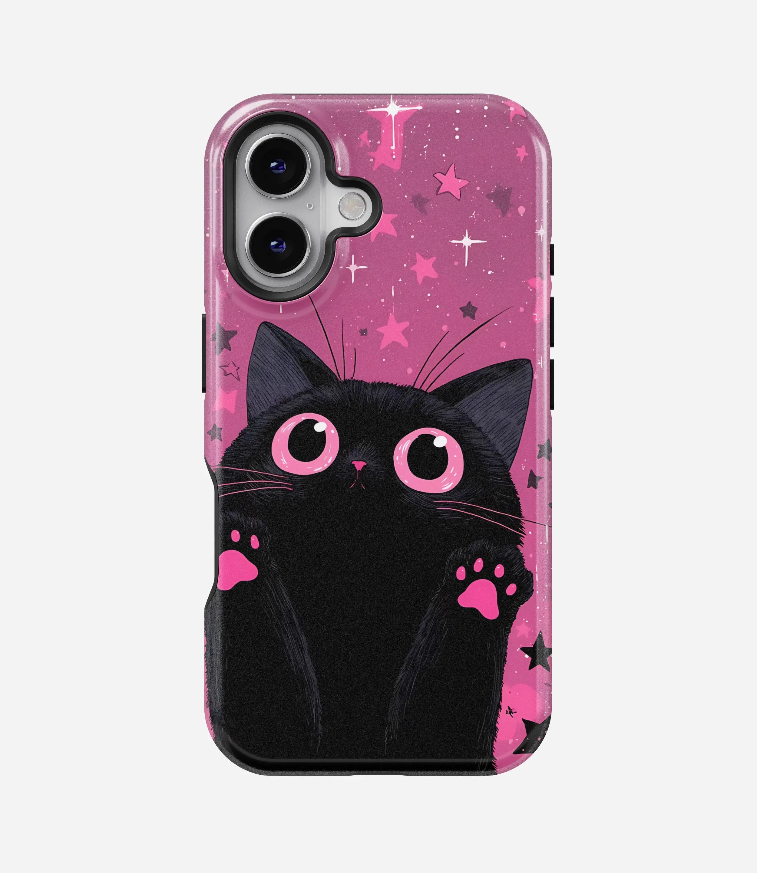 Cosmic Pink Cat Glossy Armoured Case