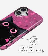 Load image into Gallery viewer, Cosmic Pink Cat Glossy Armoured Case