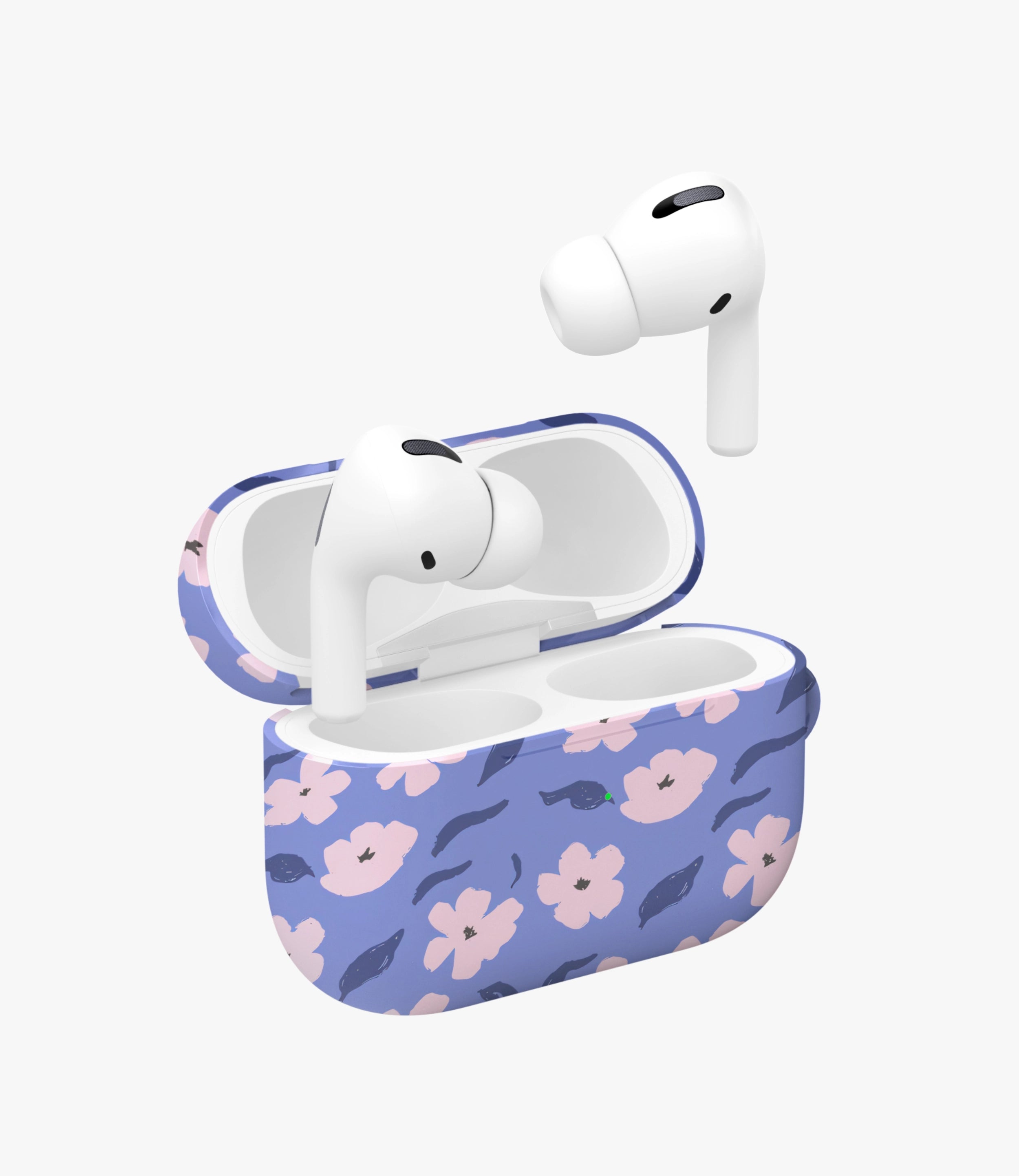 Violet Bloom Glossy Airpod Case