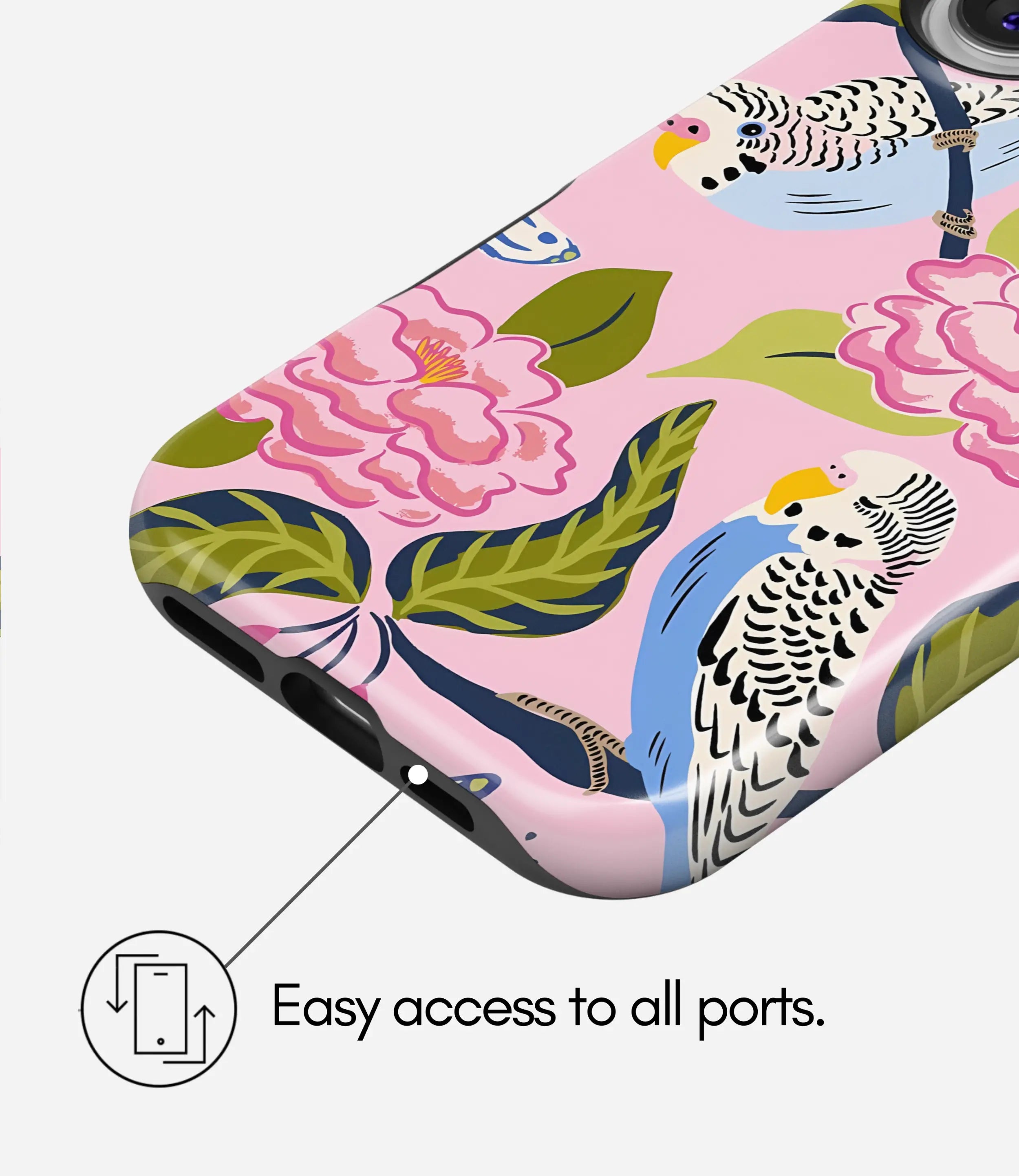 Birds of Bloom Glossy Armoured Case