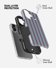 Load image into Gallery viewer, Bordeaux Stripe Glossy Armoured Case