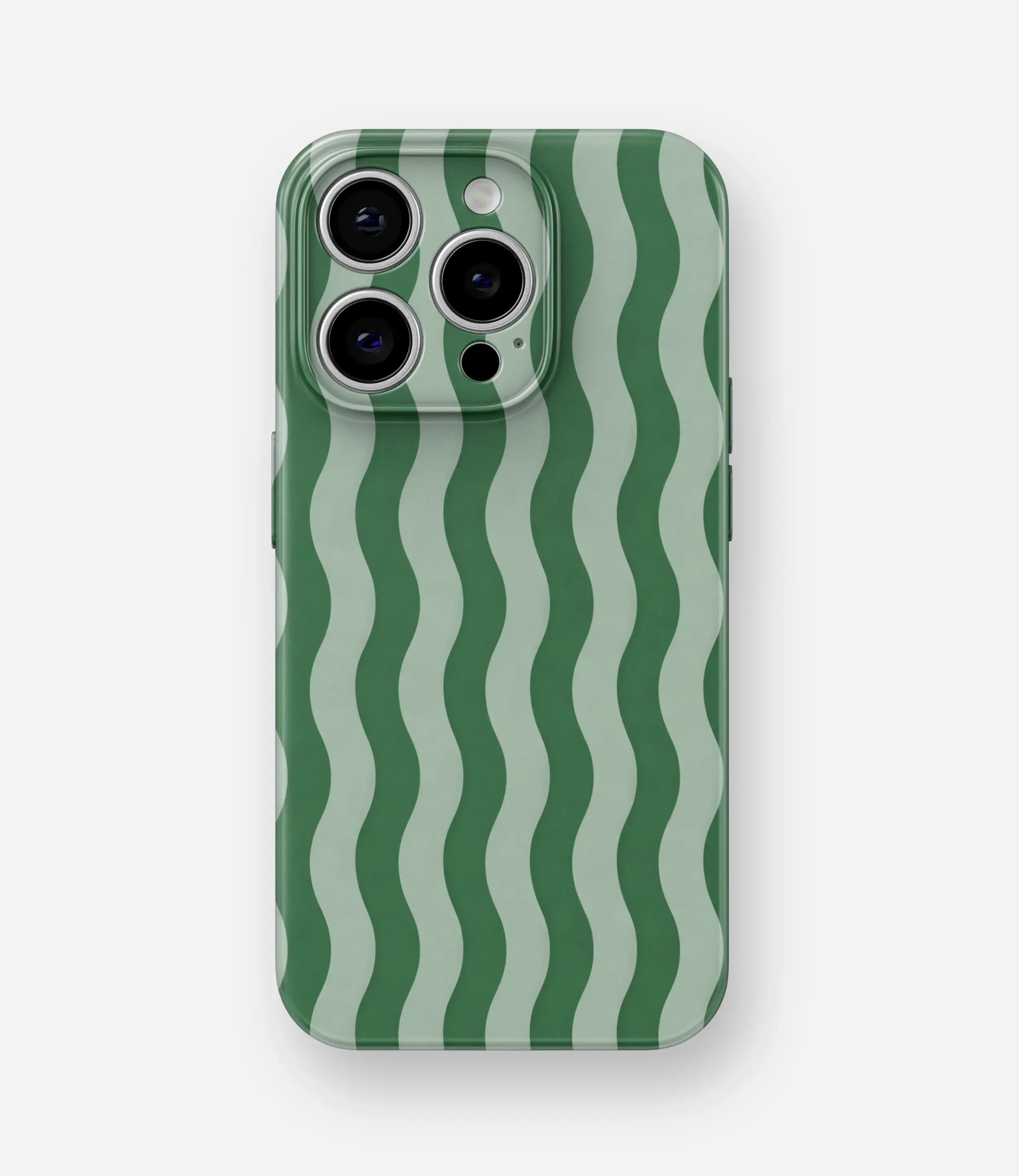 Matcha Wave Glossy Hard Case