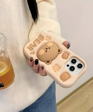 Load image into Gallery viewer, Cute Bear Soft Silicone Phone Case