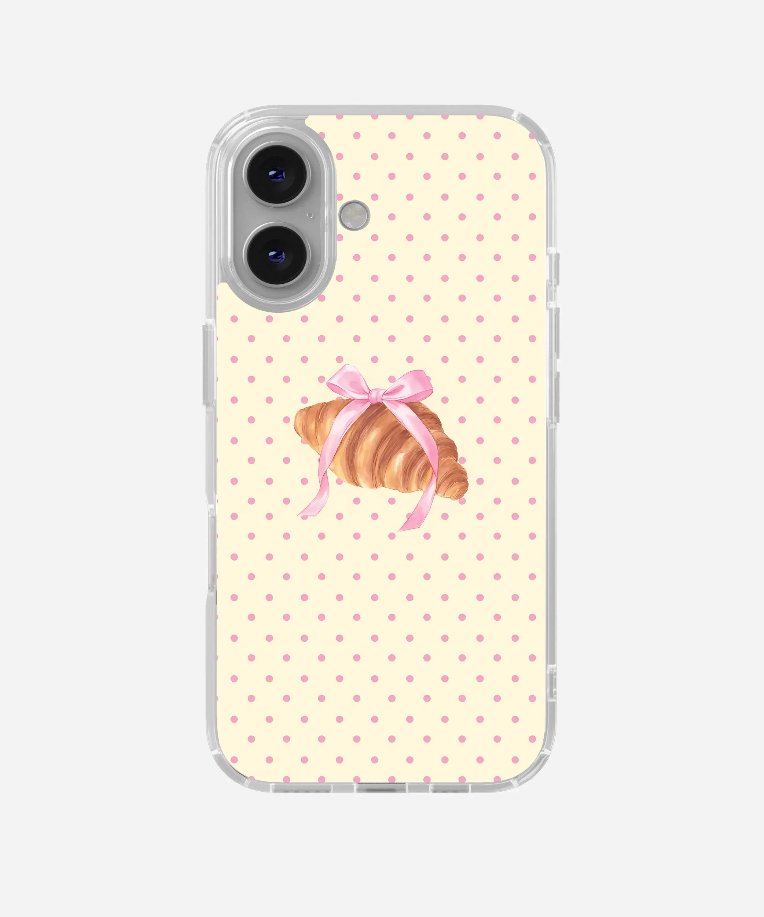 Croissant Babe Clear Silicone Phone Case