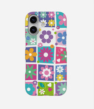 Load image into Gallery viewer, Colorful Flowers Checkered Case